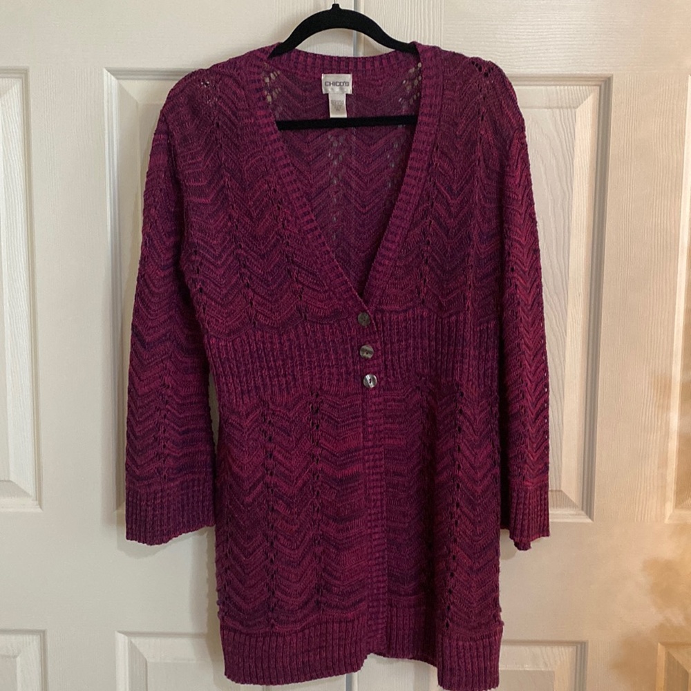 Purple and Pink Cardigan